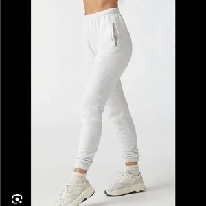 Joah Brown Empire Joggers Pearl Grey French Terry sweatpants